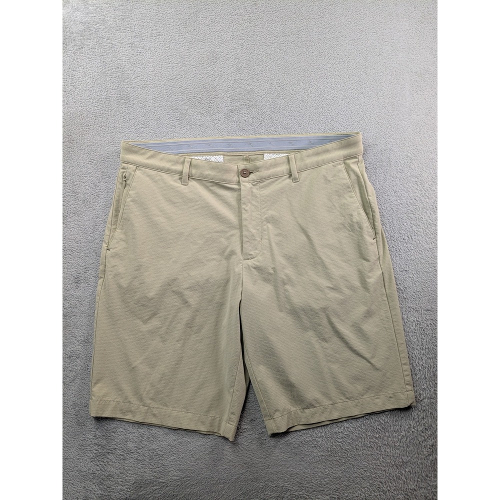 Tommy Bahama Boracay Mens Khaki Textured Performance Shorts 36